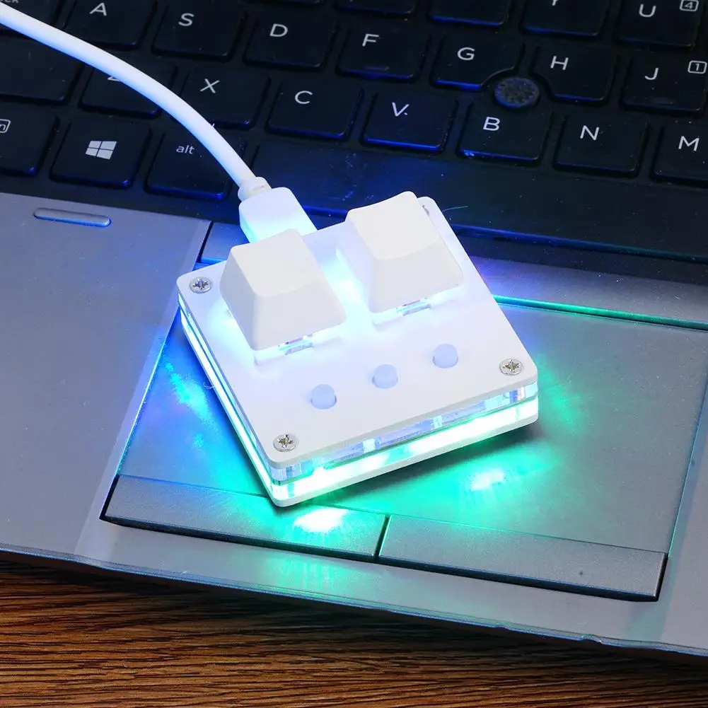 Mini Teclado Mecânico Para Jogos Com Cabo De Dados De Luz RGB USB Para  Janela OSU HID Teclado Padrão Para Escritório, Jogos, Música, Mídia,  Controle