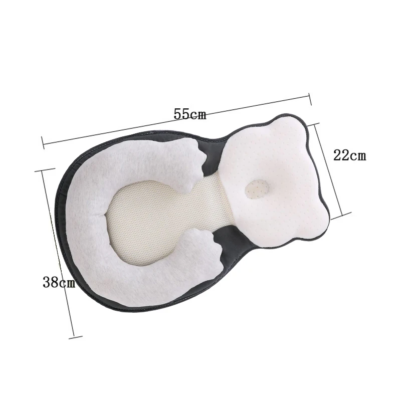 IMBABY подушка из пены с эффектом памяти для малышей от 0 до 12 месяцев, подушка для позиционирования, подушка из хлопка, подушка с защитой от головы, дышащая подушка с эффектом памяти