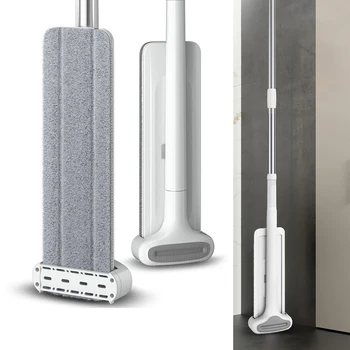 

Magic Squeeze Flat Mop Double Sided Hands-Free Washable Spin Mops Mop Heads Cleaning Mop Replacement Wash Floor 2020 New