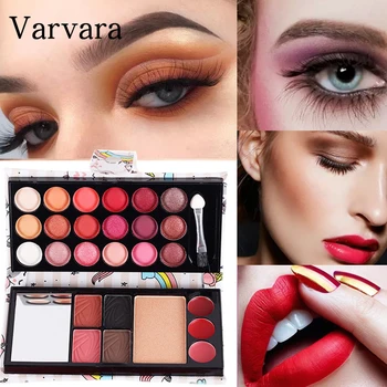 

Multifunctional Makeup Eyeshadow Palette Matte and pearlescent Lipstick Eyebrow Powder Blush Tray Waterproof Packaging Paint 1PS