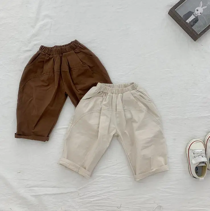 

2019 Hot Selling Boys Girls Harem Pants Autumn Cotton Fashion Kids Pants 1-6t PZ37