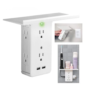 

Multifunction Vertical Power Socket USB Ports Charger Electrical Socket Powerboard Extension Plug Power Strip Outlet
