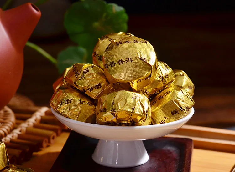 250 г/кор. Китай Юньнань клейкий рис спелый чай пуэр приготовленный чай Пуэр зеленый корм для здоровья похудение