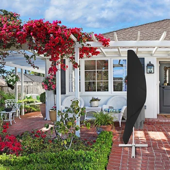 

Patio Umbrella Cover Waterproof Parasol Cover with Zipper Anti Dust Wind and Rain for Cantilever Umbrellas
