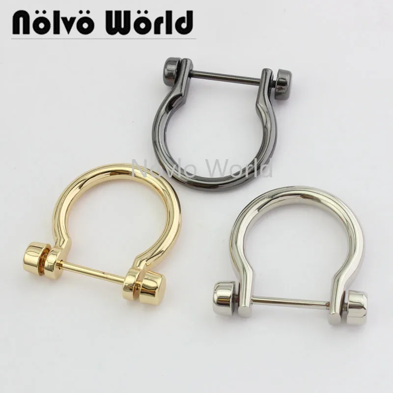 Мир Nolvo 5 20 100шт 4 Цвета 35*23 мм металлическая D кольцо Пряжка подковы для сумки