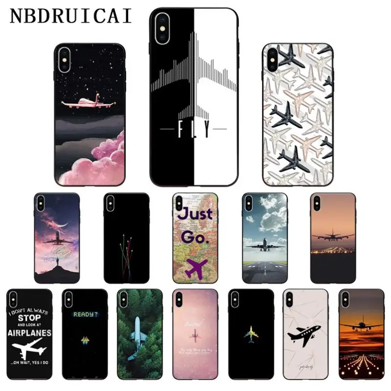 NBDRUICAI чехол для телефона с рисунком летающего самолета облака путешествий