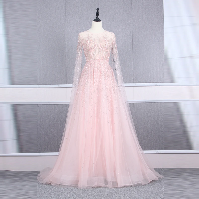 blush colored evening dresses