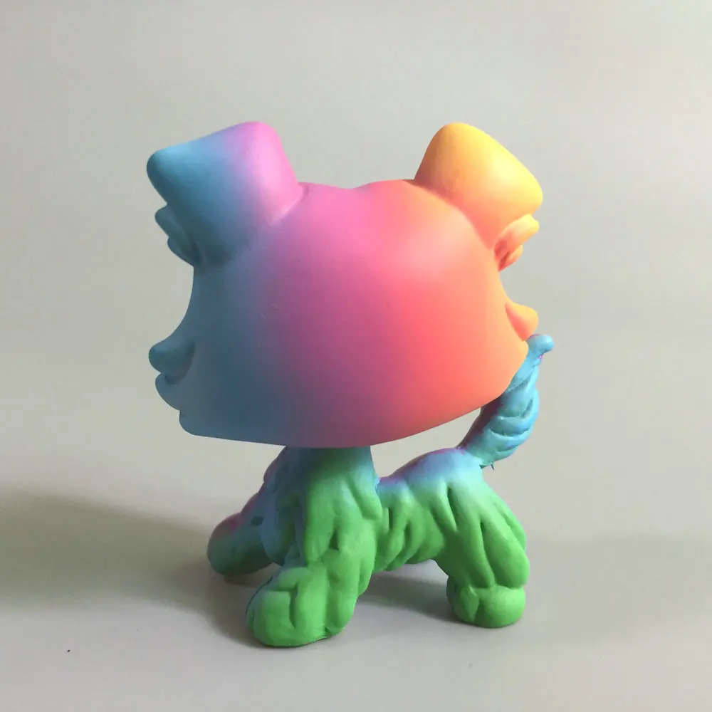 Littlest Pet OOAK цветная колли Собака Ручная роспись фигурка для ребенка игрушка подарок N2104