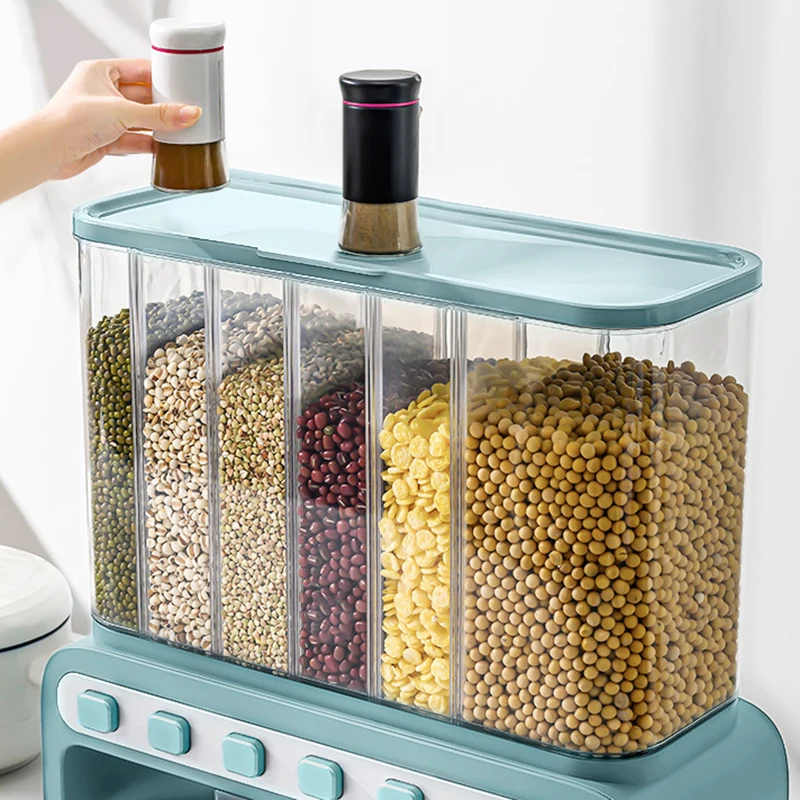 Food Storage Box With Lid Moisture Insect Proof Grain Organizer