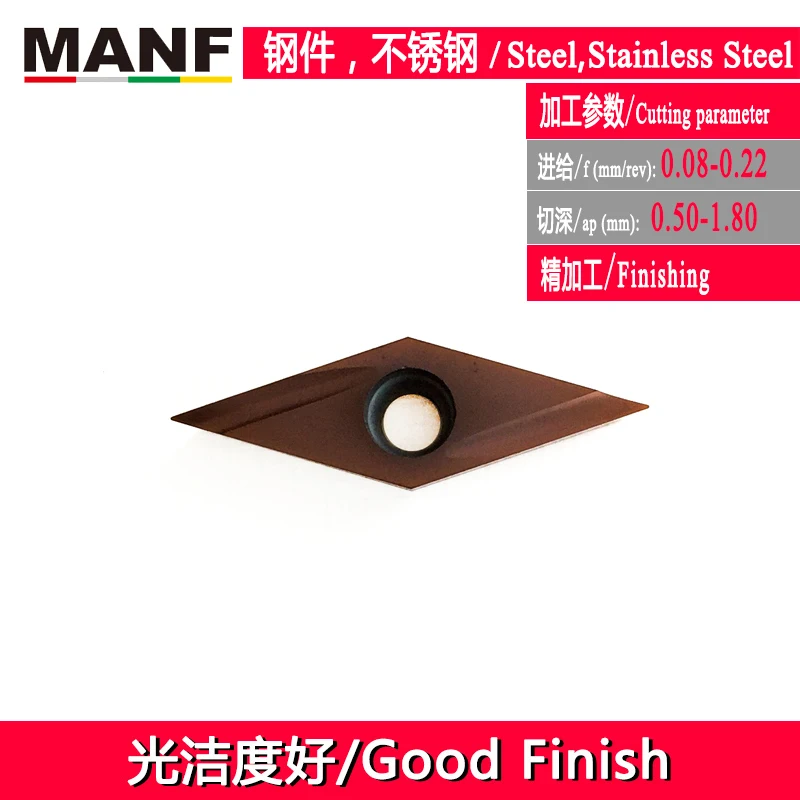 MANF Carbide Inserts VCGT VCGT110302 In Turning Tools Lathe Cutter CNC Tools Blade Indexable Lathe Inserts SVJCR Holder - Цвет: WP4670P(General)