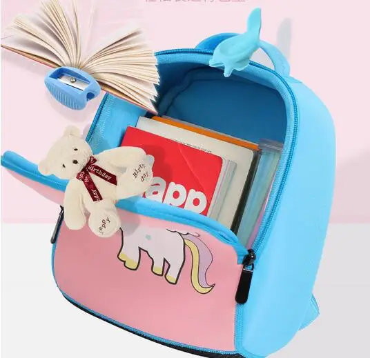 Joyloading дети 3D мультфильм Рюкзак Дети Kindergarden пакет Единорог киты