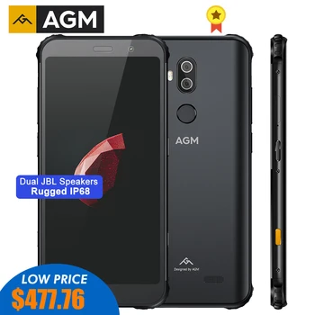 Online AGM X3 MIL-STD-810G Robuste Wasserdichte Smartphone 8GB 256GB Android 8,1 Octa 5.99 ''24MP Kamera Dual Lautsprecher QC 3,0 NFC