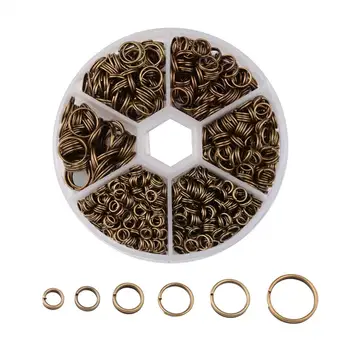 

1 Box Iron Double Jump Rings Mixed Size Split Jump Ring Nickel Free Craft DIY