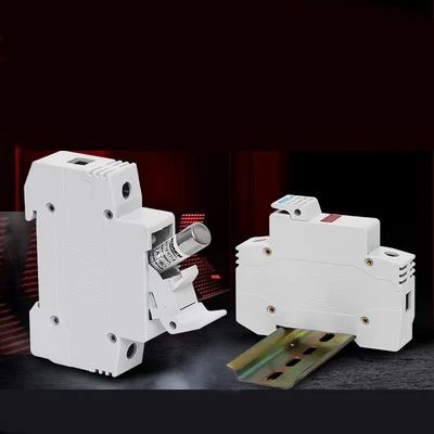 Новый рельсовый Предохранитель база RT18-32X 4P с светодиодный свет R015 10*38 Предохранитель база