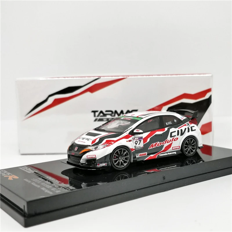 Гудронированное шоссе работает 1: 64 Honda Civic Тип R FK2#97 Super Taikyu литья под давлением модель автомобиля