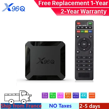 

X96Q TV Box Android 10 Smart tv box IPTVBox Allwinner H313 Quad Core 4K 60fps 2.4G Wifi Support Google Player Youtube Netflix
