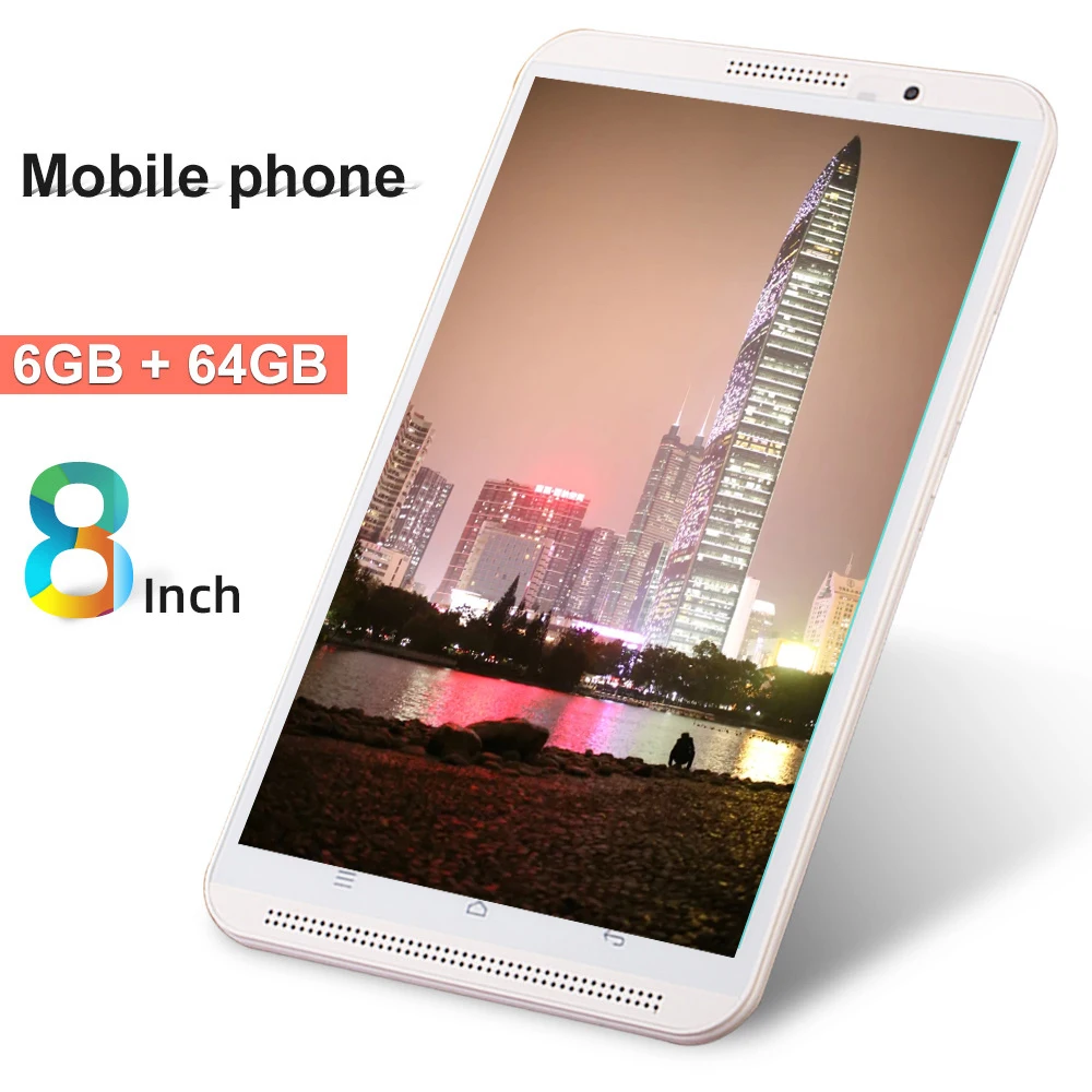 

8 inch Tablet Pc Original 4G Phone Call 6G+64G Android 9.0 Octa Core 3G 4G LTE Mobile Tablets Dual SIM WiFi Bluetooth GPS