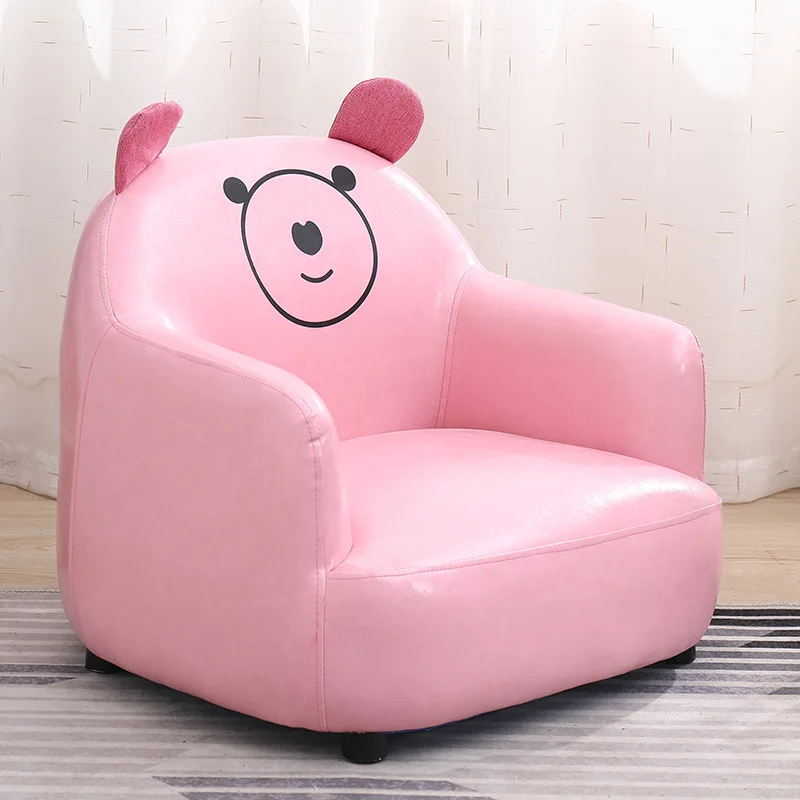 Pink big Детские кресла, шезлонги, мультяшный диван для детей, Детский диван, кожаный стул, дизайнерская мебель, стул для татами, табурет, Прямая поставка - Цвет: Pink big