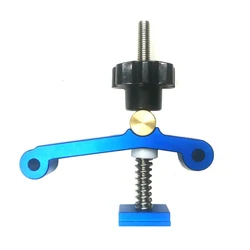 Woodworking T Slot Block Clamp Carpentry Pressboard Clamp Kit Multi-Purpose T Track Clamp Positioning Limiter Miter Clip Device