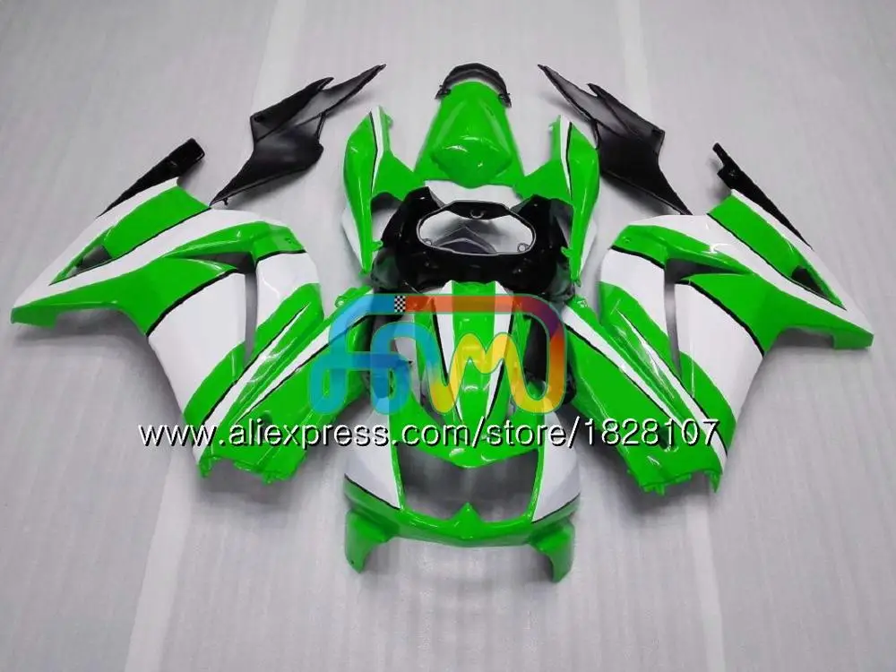 Корпус для KAWASAKI ZX-250R EX-250 EX250 ZX 250R 2BS. 6 Фиолетового И Зеленого Цветов, EX 250 ZX250R 08 09 10 11 12 2008 2009 2010 2011 2012 обтекатель - Цвет: No. 25