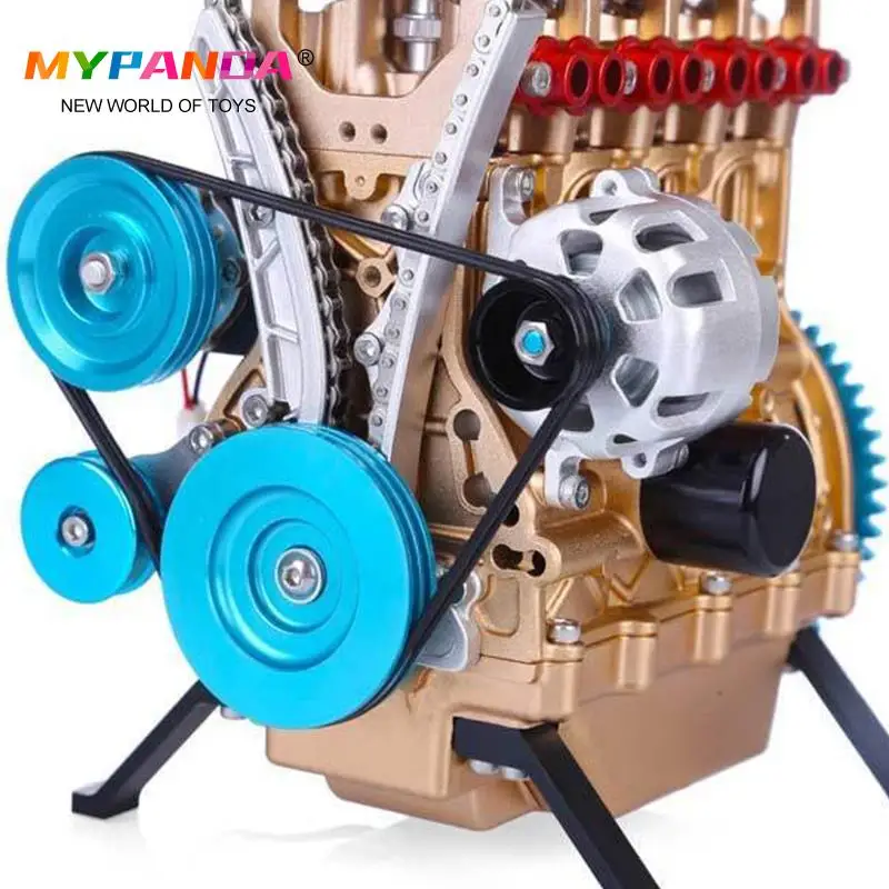 Assembly Car Mini Assemble Inline Four-Cylinder Engine Model Kit Toys For Adult Best Gift Education Resin Ornaments | Игрушки и хобби
