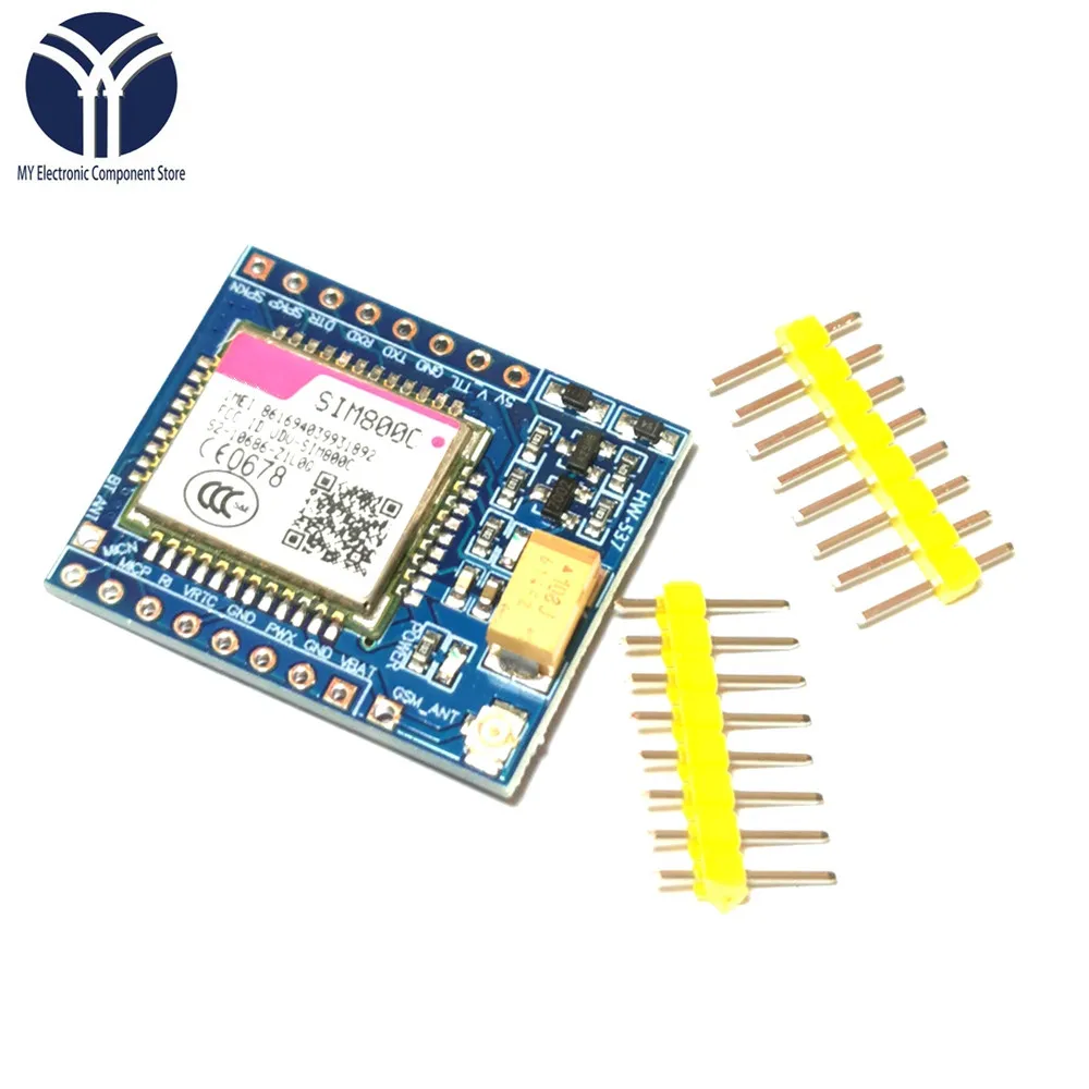 Плата разработки SIM800C GSM GPRS модуль 5 В/3 3 в TTL IPEX с Bluetooth и TTS для Arduino STM32 C51 |