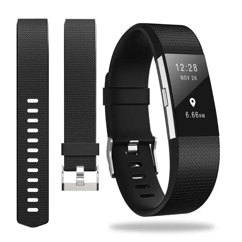 Силиконовый спортивный ремешок для часов браслет ремешок для Fitbit Charge2 Smartwatch