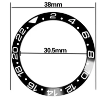 Запасные части для часов 38 мм черные высококачественные титановые вставки рамка для 40 мм море автоматические мужские