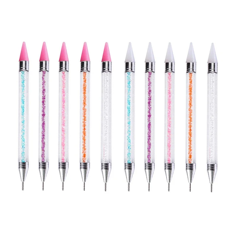 1pc Crystal Nail Beauty Drilling Tools Silicone Soft Head Pointing Pen Jewelry Making Phone Case Rhinestone DIY Office Home Tool