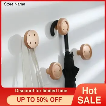 

Button Hook Creative Solid Wood Wall Hook Simple Modern Log Porch Coat Hook Key Hook Decorative Hook bathroom accessories 9CM