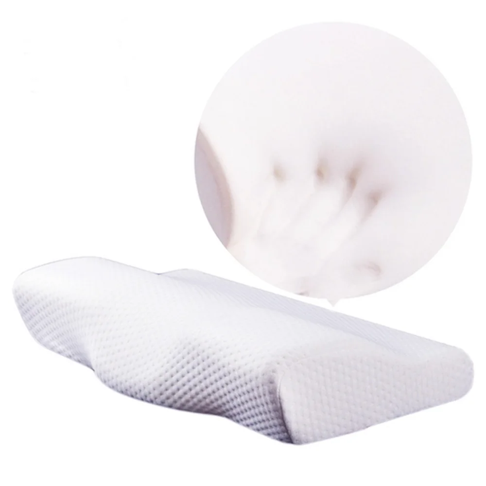 

Orthopedic Latex Memory Pillow White Color Neck Pillow Slow Rebound Memory Foam Pillow Cervical Health Care Pain Release