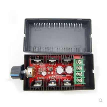 

12V 24V 48V 2000W MAX 10-50V 40A PWM HHO DC Motor Speed Control Board RC Controller Module With Housing Extension Cable