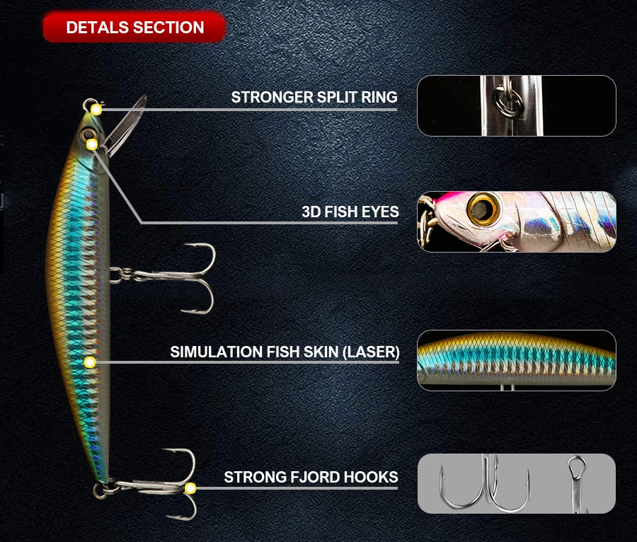 Фьорд, хит, 8 цветов, 125 мм, 40 г, Minnow Laser, твердая профессиональная плавающая приманка, искусственная приманка, оборудованная фьордом, тонущий крючок, рыболовная приманка