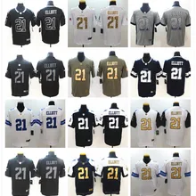 Для Мужчин's Dallas Иезекииль Эллиот игра Цвет пик Футбол Майки