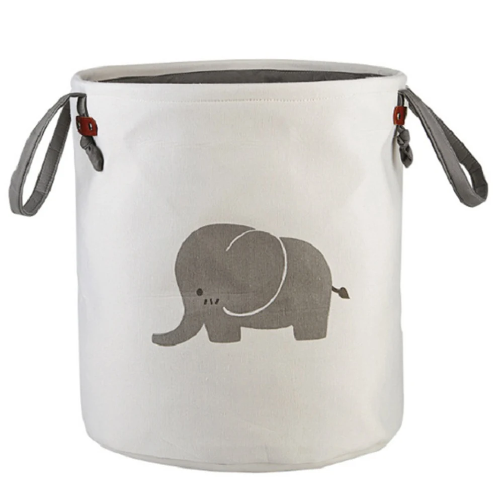 Elephant Милая корзина для белья с животными складная игрушка для хранения Одежда для пикника грязная корзина хлопчатобумажная коробка для мытья детской одежды органайзер коробка 1 шт - Цвет: Elephant