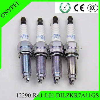 

4pcs New 12290-R41-L01 DILZKR7A11GS Dual Iridium Spark Plugs DILZKR7A11GS For Honda 12290 R41 L01 DILZKR7A-11GS