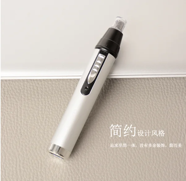 Small and delicate alloy body high speed rotating knife head rechargeable cleaning device electric nose hair trimmer J06