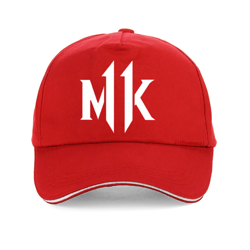 Новая модная повседневная бейсбольная кепка mmoral Kombat 11 с принтом, популярная боевая игра, бейсболка для мужчин и женщин - Цвет: Красный