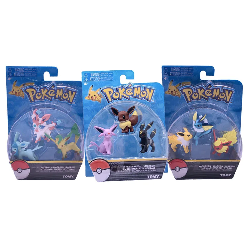 Экшн-фигурка Takara Tomy Pokemon Eevee Family коллекция игрушек для детей подарки на день