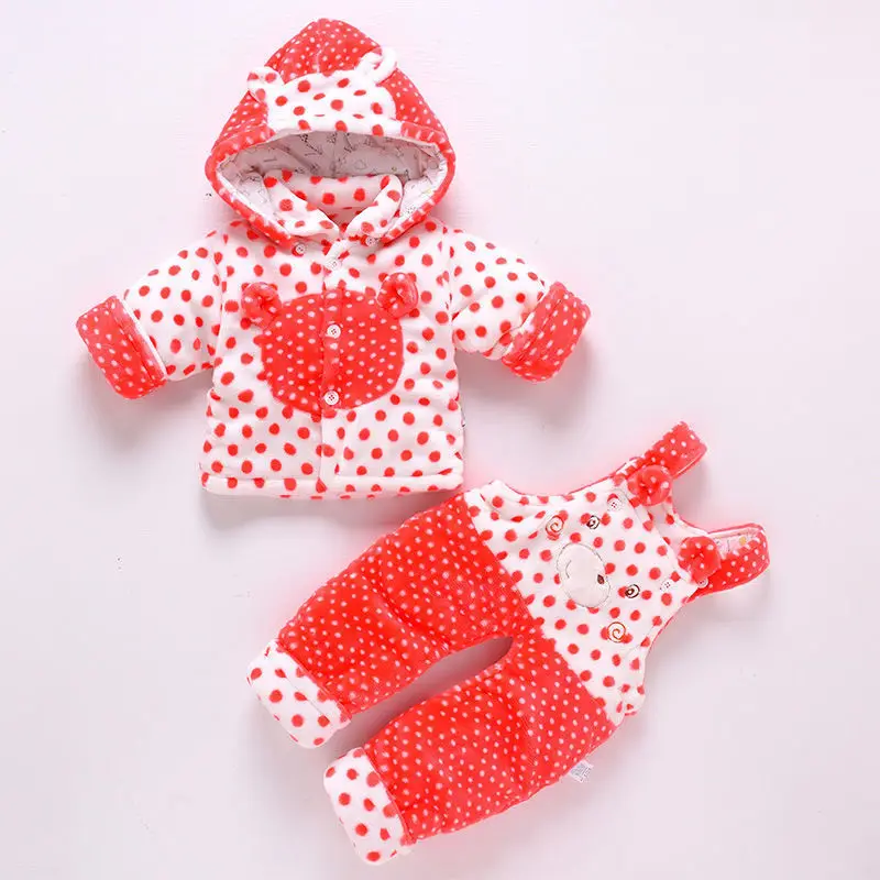 Комплекты зимней одежды для малышей коллекция 2019 года теплые хлопковые