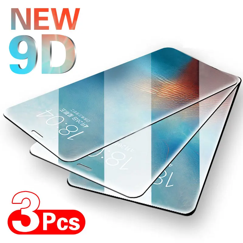Защитное стекло для iPhone SE 6 6s 7 8 Plus закаленное X XS XR 11 Pro Max 3 экрана|Защитные стёкла и