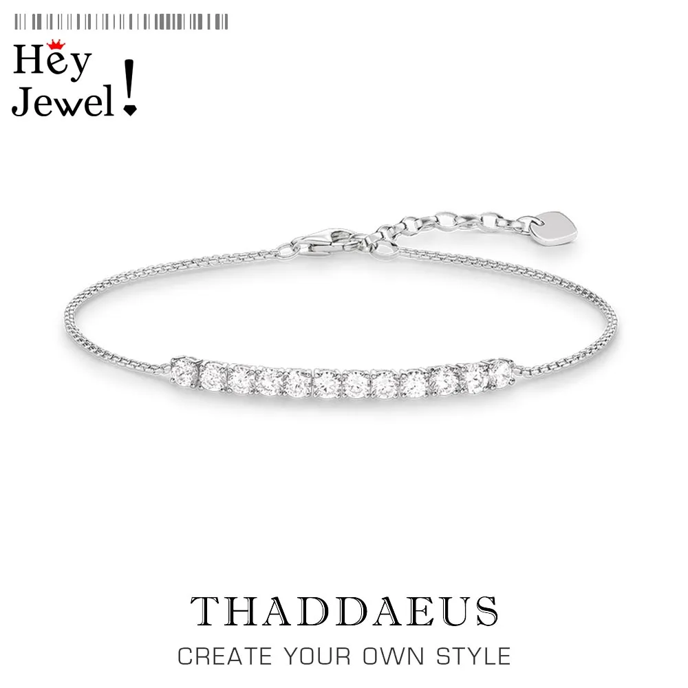 Очаровательные Элегантные классические браслеты новые звенья цепи 925 пробы серебряные модные Клубные ювелирные изделия Томас стиль подарок для женщин