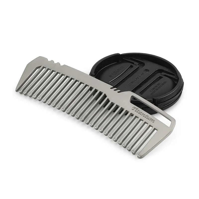Portable Comb portable comb Mini Portable Titanium Alloy Comb EDC Super Light Titanium Comb EDC Outdoor Small Accessories
