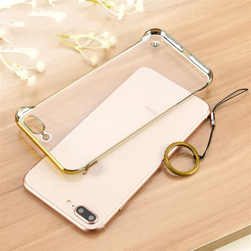 Ультратонкий акриловый чехол с покрытием без бороды для iPhone 7 X XR XS Max 8 6 Plus