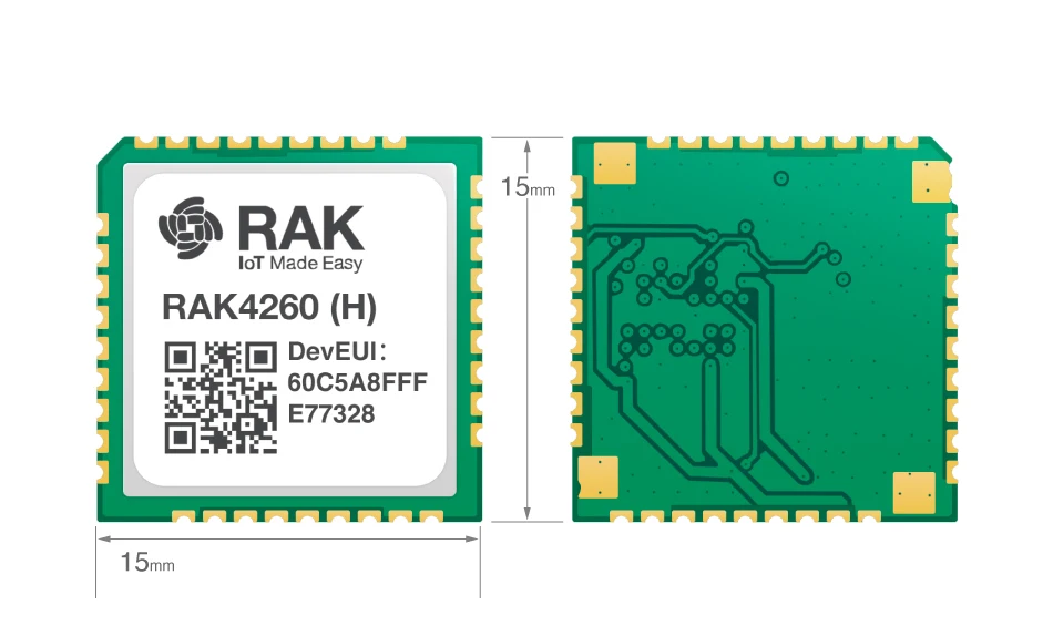 Модуль RAK4260 LoRa основан на ATSAMR34J18B микрочипа. Это объединение 32-разрядный процессор ARM Cortex-M0+ MCU с LoRa приемопередатчик