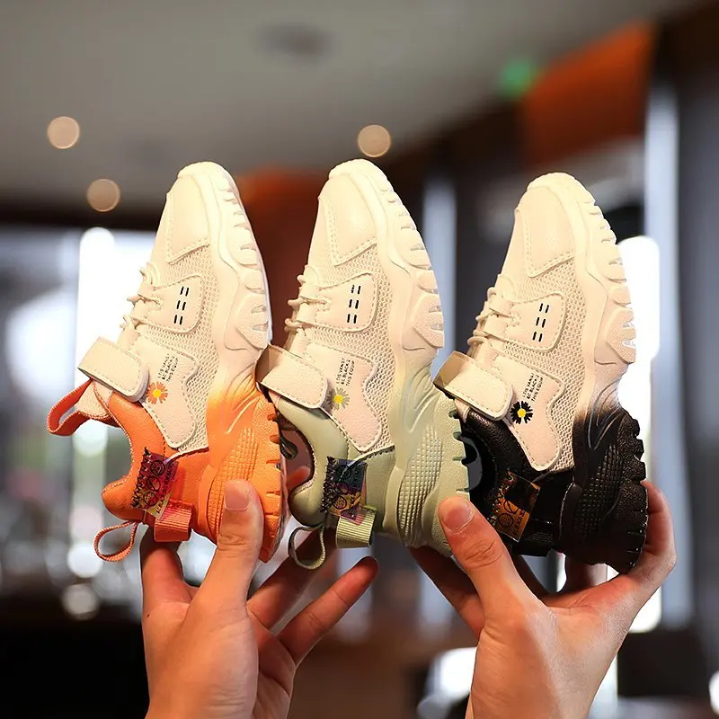 Популярная детская обувь Модные детские кроссовки Легкая теннисная