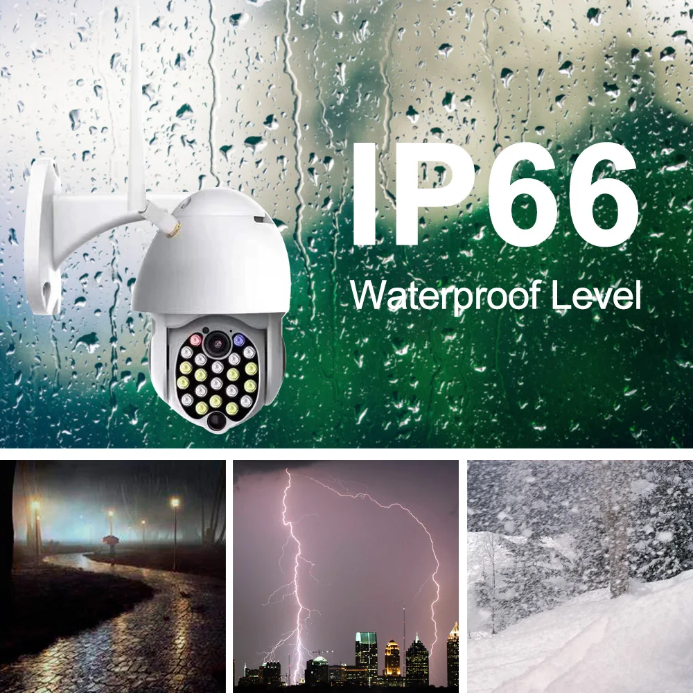 1080p IP Камера камера видеонаблюдения с WiFi наружного видеонаблюдения NetCam» Camara внешний TF Аудио PTZ Ночное видение