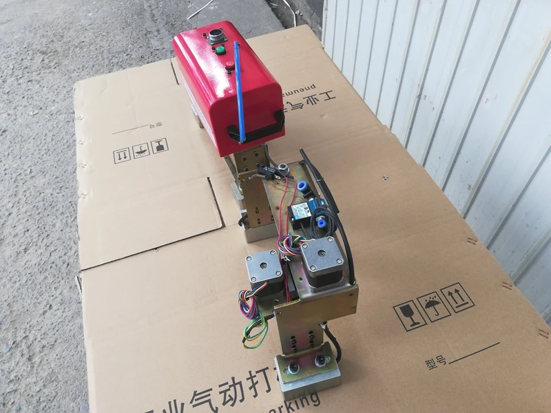 14040 Настольный dot pin cnc пневматическая маркировочная машина скамейка CNC ударно-точечная маркировка машина устройство на литом колесе для автозапчасти