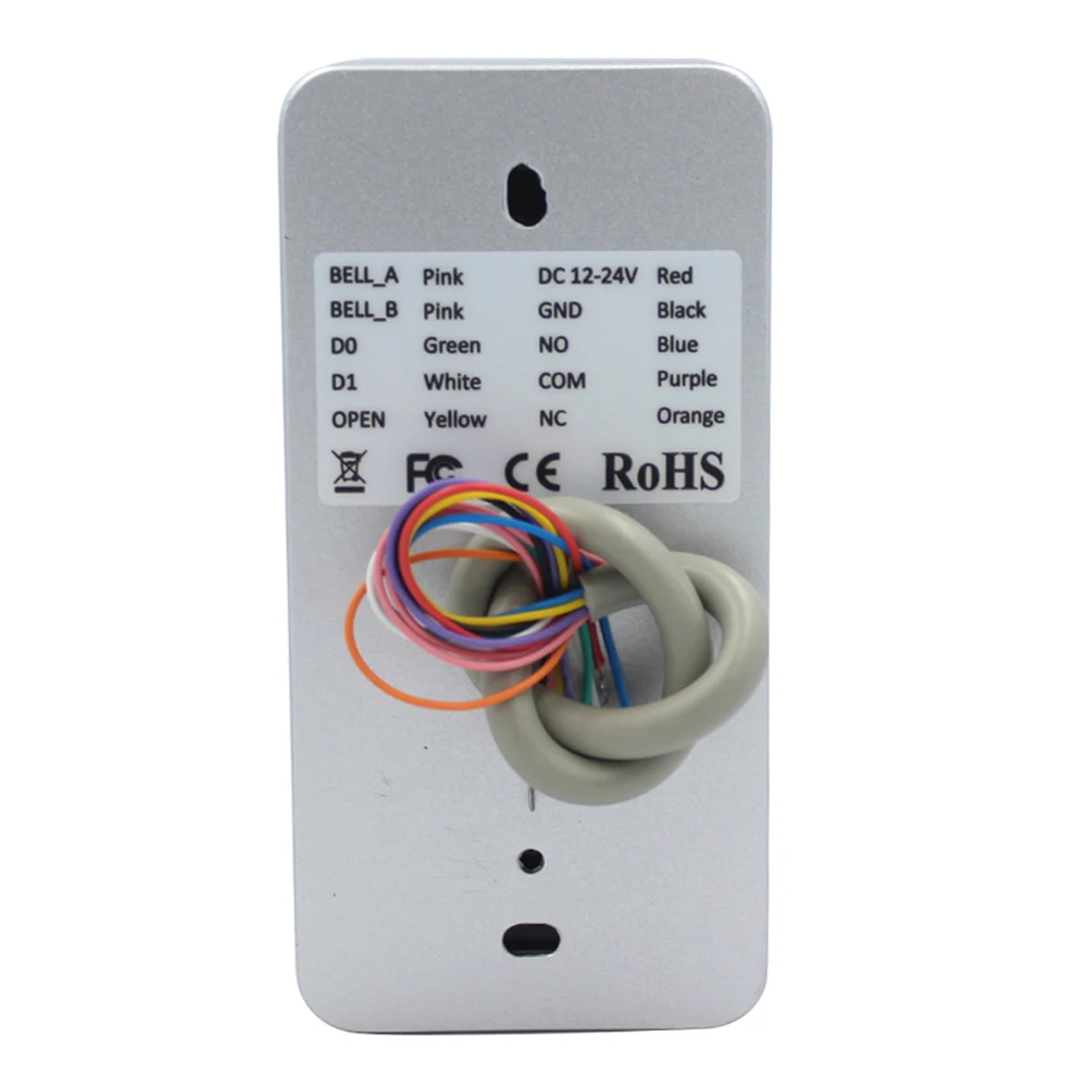 Metal Case 2000 User Door Access Controler Wiegand Output RFID Keypad Access Control System Proximity Card Reader