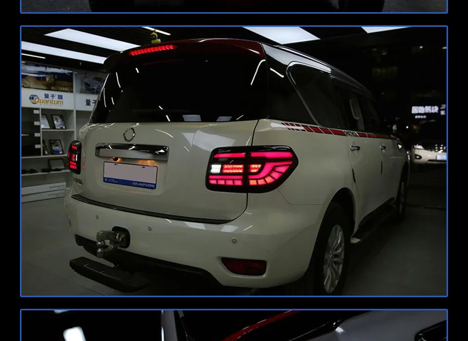 Задний фонарь для автомобиля Nissan Patrol Y62 2008- задние фонари светодиодные противотуманные фары DRL дневные ходовые огни тюнинг автомобильные аксессуары